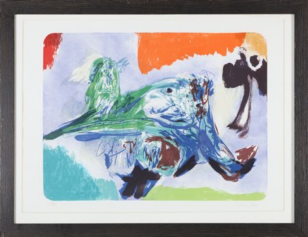 JORN ASGER (1914 - 1973) Senza titolo. 1970. Serigrafia. Cm 75,00 x 55,00....