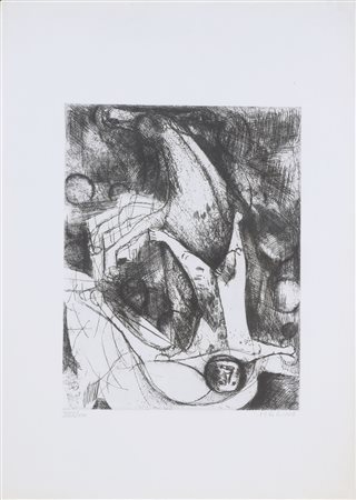 MARINI MARINO (1901 - 1980) Senza titolo. Acquaforte. Cm 48,00 x 67,00....