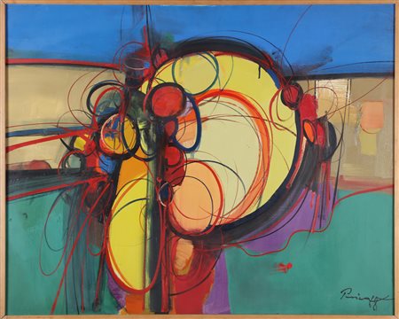 PRICA ZLATKO (1916 - 2003) Senza titolo. 1968. Tecnica mista su tela. Cm...