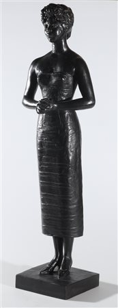 MESSINA FRANCESCO (1900 - 1995) Gloria Davy. 1958. Bronzo. Cm 16,00 x 70,00 x...