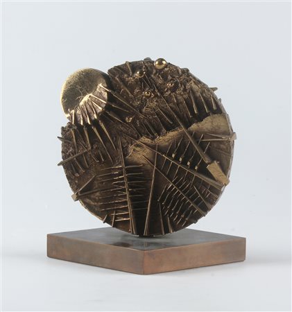 POMODORO ARNALDO (n. 1926) Disco. 1995. Bronzo. Cm 13,00 x 16,00. 33/50....