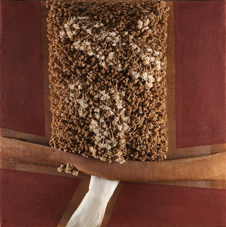 CLEMENTE JACK (1926 - 1976) I nuovi feticismi. Tecnica mista su tela. Cm...