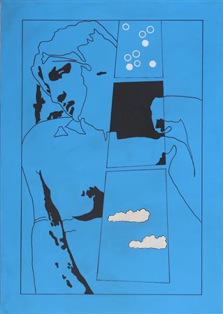 FESTA TANO (1938 - 1988) Senza titolo. 1978. Olio su tela . Cm 70,00 x...