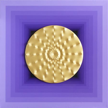 BIELO' (n. 1973) Estroptical. 2008. Acrilici su tela estroflessa e su tela....