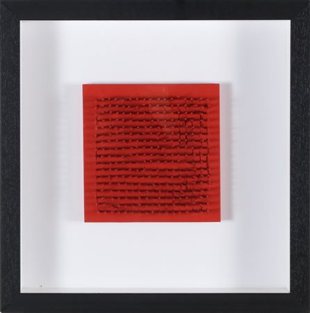 AUBERTIN BERNARD (1934 - 2015) Tableau Clous. 1969. Chiodi su tavola. Cm...