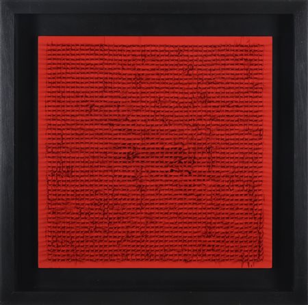 AUBERTIN BERNARD (1934 - 2015) Tableau Clous. 1970. Chiodi su tavola. Cm...