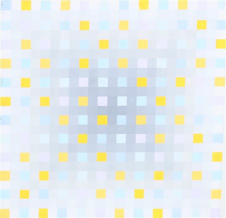 ASIS ANTONIO (n. 1932) Quadrati ritmici n. 134. . 1990. Acrilico su tavola....