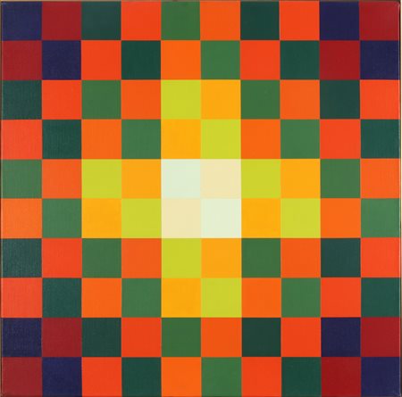 DEMARCO HUGO (1932 - 1995) Vibration vers l'ombre. Acrilico su tela. Cm 60,00...