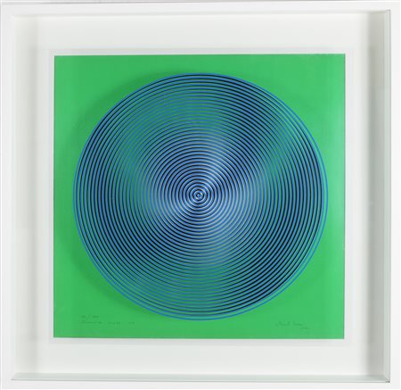 BIASI ALBERTO (n. 1937) Dinamica visiva s2. 1970. Doppia serigrafia su...