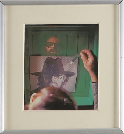 PISTOLETTO MICHELANGELO (n. 1933) Autoritratto allo specchio. 1976....