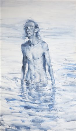 PAPETTI ALESSANDRO (n. 1958) Giorno. 2010. Olio su tela . Cm 98,00 x 170,00....