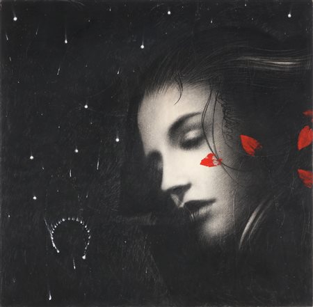 GALLIANI OMAR (n. 1954) Nuovi fiori. 2003. Grafite su tavola. Cm 100,00 x...