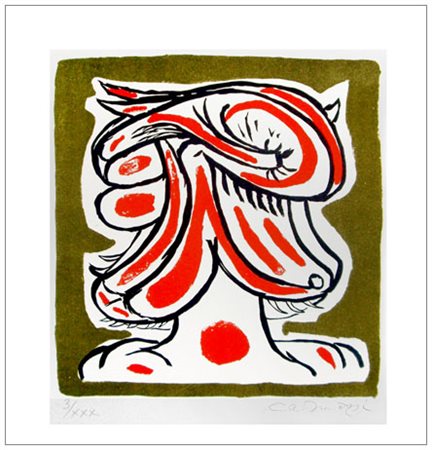 ARTURO CARMASSI Lucca 1925 - Torre di Fucecchio 2015 Senza titolo Litografia...