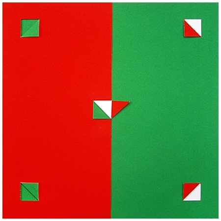 ENRICO CASTELLANI Castelmassa 1930 Carta piegata 1993 Serigrafia a colori su...