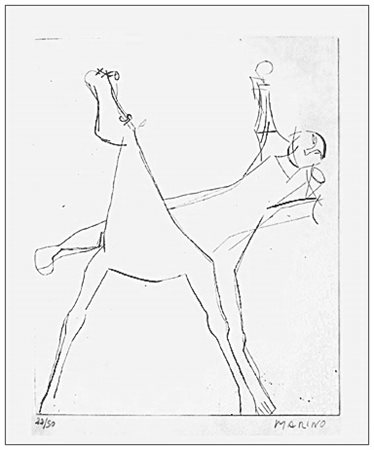 MARINO MARINI Pistoia 1901 – Viareggio 1980 L’idea 1950 Acquaforte es.31/50....