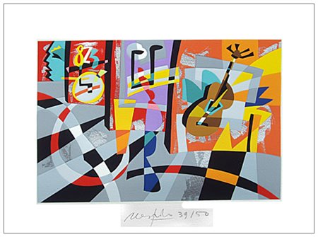 UGO NESPOLO Mosso Santa Maria 1941 Le meraviglie del 2000 Serigrafia a colori...