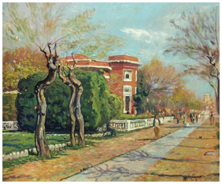 GIACOMO VACCARO Sassetta 1935 La Baracchina, Livorno Olio su tavola 50 x 60....