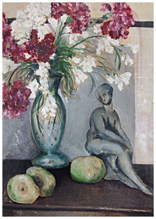 RUDY SESTI Siracusa 1925 – Siracusa 1996 Senza titolo Olio su cartone 70 x...