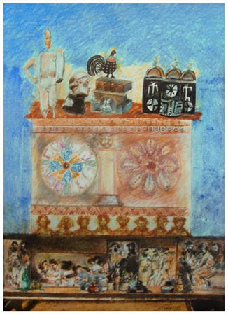 CARLO CATTANEO Alassio 1930 – Roma 2009 Senza titolo 1992 Pastelli policromi...