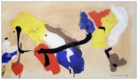 LUIGI MONTANARINI Firenze 1906 – Roma 1998 Senza titolo 1978 Pittura su carta...