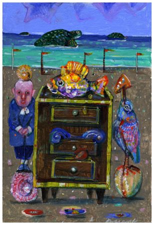 ANTONIO POSSENTI Lucca 1934 – Lucca 2016 Cassettone del piccolo pescatore...