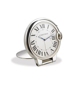 CARTIEROrologio da viaggio in metalloEpoca recenteQuadrante, movimento e...