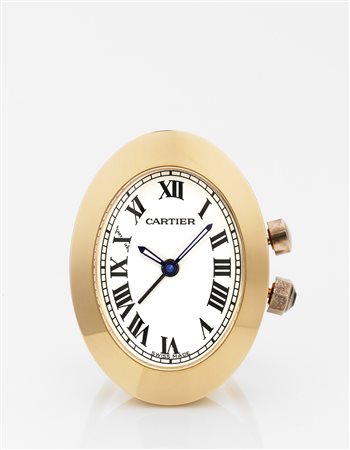 CARTIEROrologio da viaggio in metalloAnno 2006Quadrante e cassa...