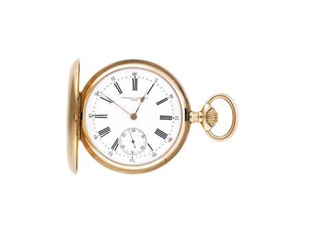 VACHERON CONSTANTIN Orologio da tasca da uomo in oro 18K demi-savonnetteEpoca...