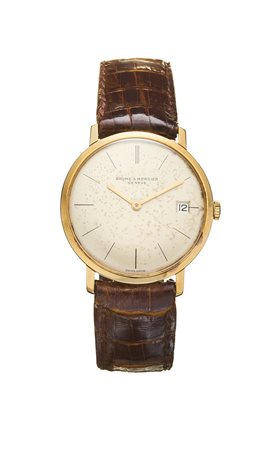 BAUME & MERCIEROrologio da polso da uomo in oro 18KAnni '70Quadrante,...