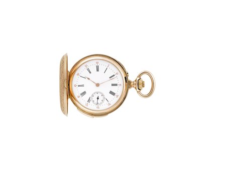 ANONIMOOrologio da tasca da donna in oro 18K, ripetizione delle ore, dei...