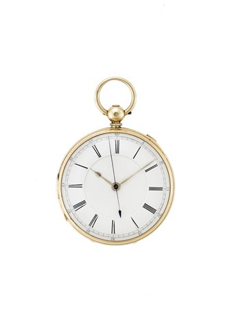 ANONIMO CRONOSTOPOrologio da tasca da uomo in oro 18KAnni 1860/1880Movimento...