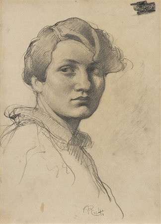 Arturo Rietti (Trieste 1863 - Padova 1943)"Ritratto di giovane...