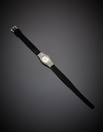 LONGINESOrologio da polso da donna in platino e diamanti, n. inventario...