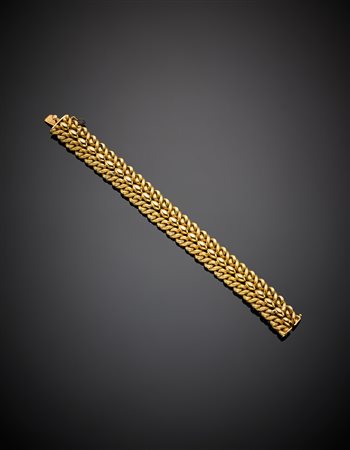 SCARDINABracciale modulare in oro giallo a fune annodata , g 33,95, lungh. cm...