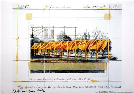 Christo 1935, Gabrovo (Bulgaria) - [USA] The gates stampa su carta...