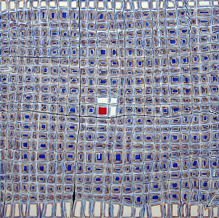 Michele Omiccioli 1981, Fano (Pu) - [Italia] Isolation tecnica mista su tela...