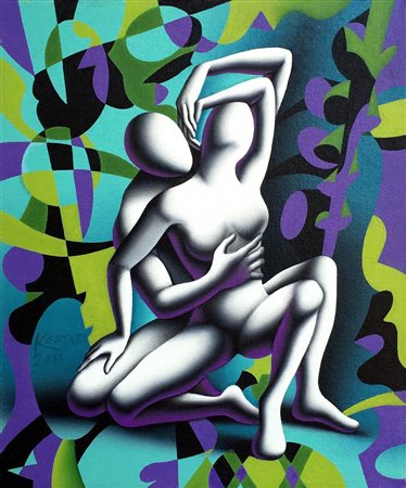 Mark Kostabi 1960, Whittier (California) - [USA] Embracing the infinite olio...