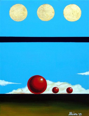 Moira Pucci 1980, Terni (Tr) - [Italia] Shining #2 acrilico e foglia oro su...