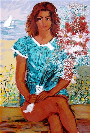 Michele Cascella 1892, Ortona (Ch) - 1989, Milano (Mi) - [Italia] Fanciulla...