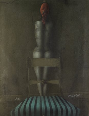 Paul Wunderlich, SENZA TITOLO Litografia, cm 66x51, Firma "Wunderlich",...