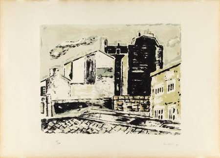 Orfeo Tamburi, SENZA TITOLO Litografia, cm 46,8x65,5, Firma e data "Tamburi...