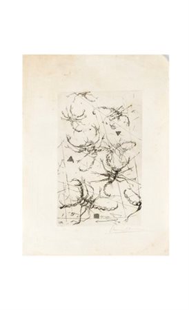 Ivan Mosca, SENZA TITOLO Incisione, cm 29,2x21,2, Firma "Ivan Mosca".