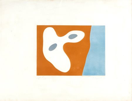 Hans Arp, SENZA TITOLO Litografia, 50x70 cmFirma e numerazione in basso Opera...