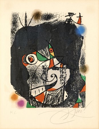 Joan Mirò, SENZA TITOLO Litografia, cm 40x32Firma e numerazione sul fronte...