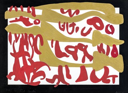 Carla Accardi, Senza Titolo Serigrafia colorata a mano, cm 32x44, Firma,...