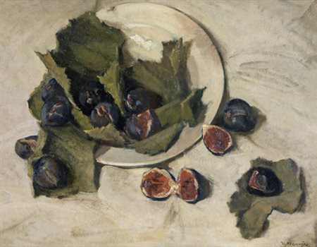 Umberto Prencipe, NATURA MORTA Olio su tela applicata su tavola, cm...