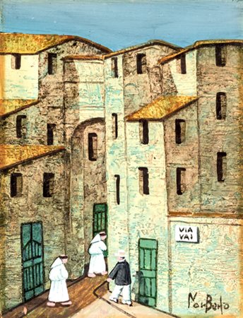 Norberto Proietti, STRUTTURA Olio su tavola, cm 21x16Firmato in basso a...