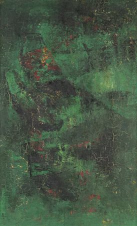 Le Ba Dang, ASTRATTO Olio su tela, cm 62x38,5, Firma incisa in basso a...