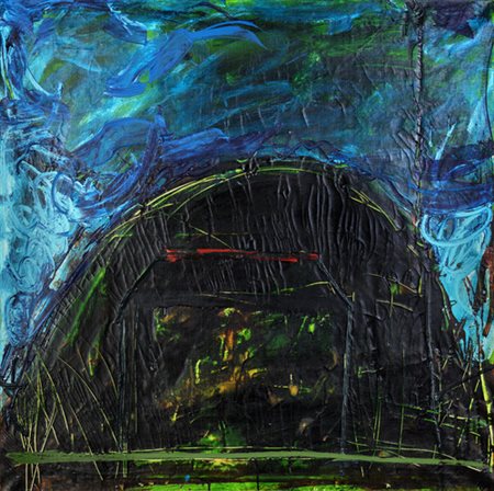 Mario Schifano, LUMINESCENZA 1 (ASILO) Smalto e acrilico su tela, cm...