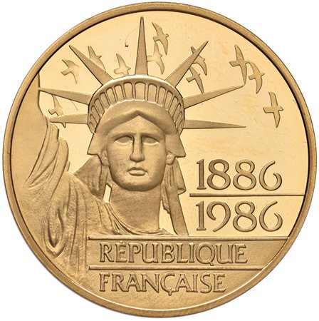 FRANCIA. Repubblica. 100 franchi 1886/1986, "Liberté". PROOF. In astuccio.